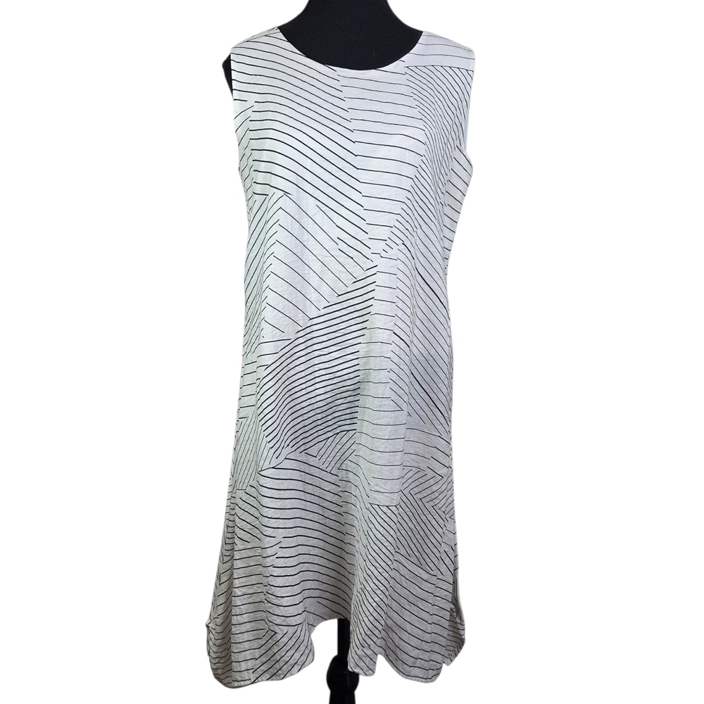 Pasha Geometric Patterned Midi Dress Size Small